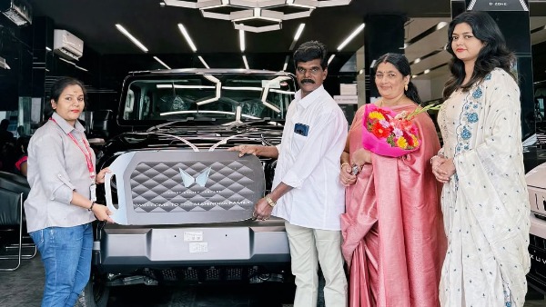 actress neena madhu gifted thar roxx to father actress neena madhu gifted thar roxx to father