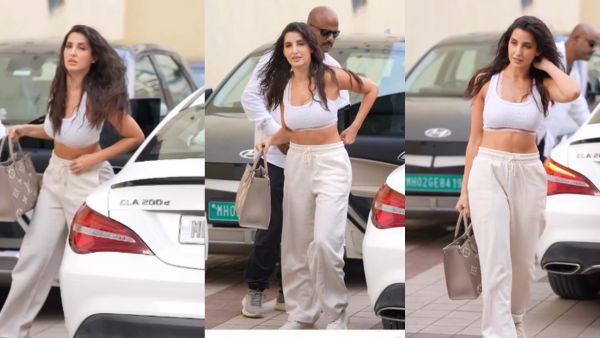 nora fatehi spotted in mercedes benz cla nora fatehi spotted in mercedes benz cla