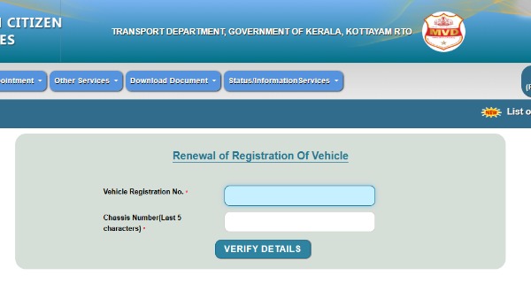 how to renew vehicle registration