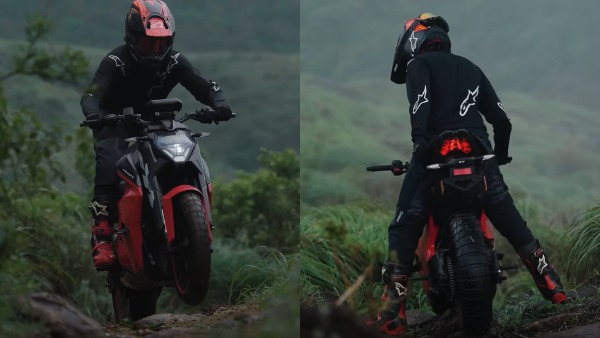 Ultraviolette f77 riding on mountain Ultraviolette f77 riding on mountain