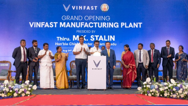 VinFast Rolled Out First Electric Car From Tamil Nadu Plant Details Inside