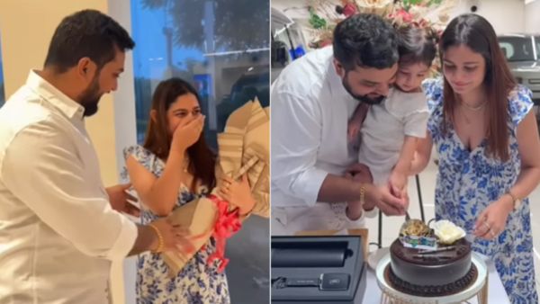 women went for test drive defender surprise gift