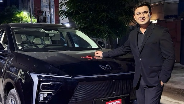 tv anchor shubhankar Mishra buys Mahindra xev 9e