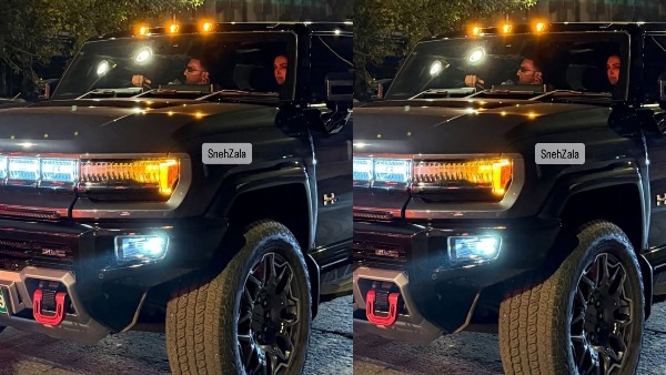 Bollywood Star Ranveer Singh And Deepika Padukone Spotted In Hummer EV