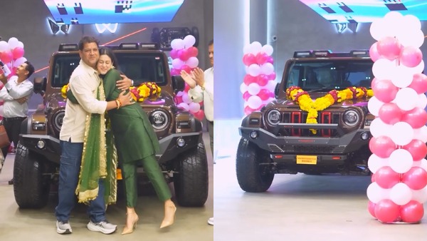 isha Malviya gifted thar roxx to father isha Malviya gifted thar roxx to father