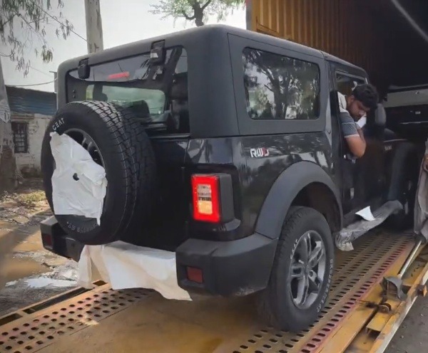 mahindra thar facelift spy pics