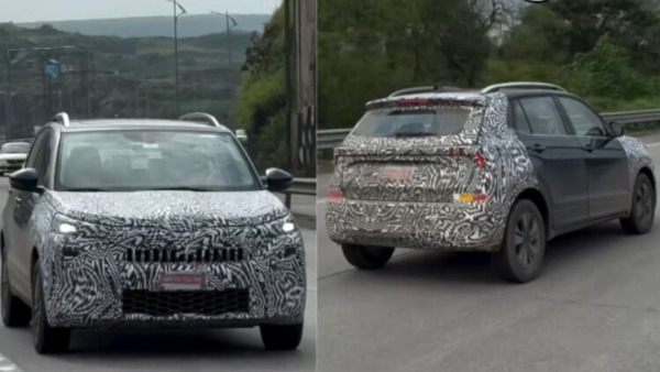 skoda kushaq facelift spy images