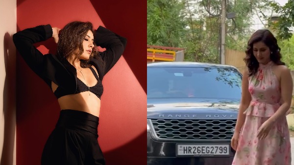 rashi Khanna spotted in range rover velar