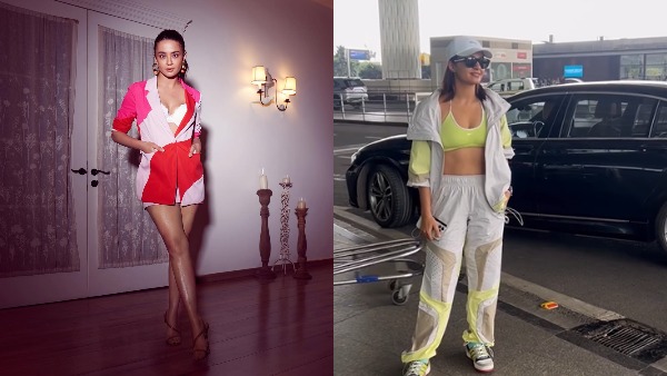 surveen chawla spotted in bmw 7 series