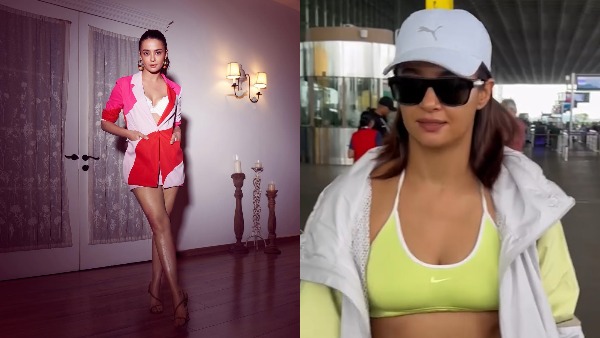 surveen chawla spotted in bmw 7 series