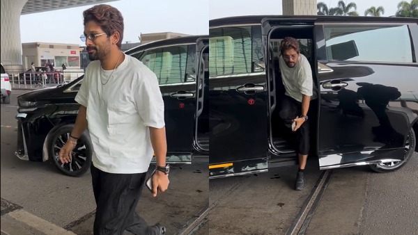 allu arjun spotted in Toyota vellfire