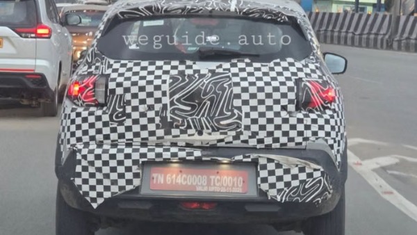 renault kwid facelift spy images