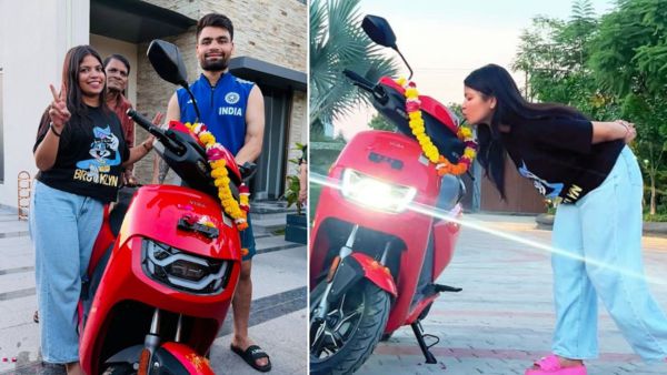 rinku singh gifted sister vida electric scooter rinku singh gifted sister vida electric scooter