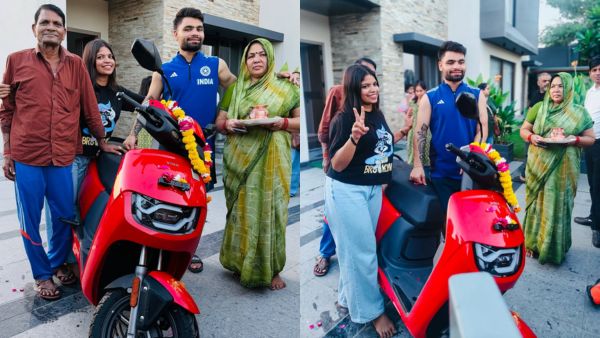 rinku singh gifted sister vida electric scooter rinku singh gifted sister vida electric scooter