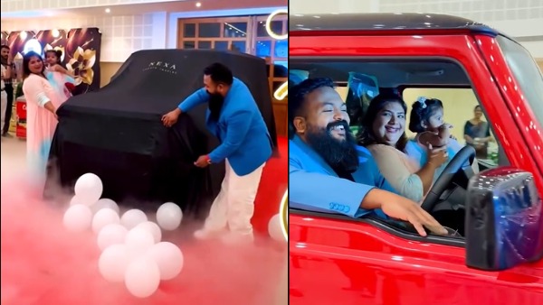 Social Media Influencer Susan Abraham Gifted Jimny To Husband
