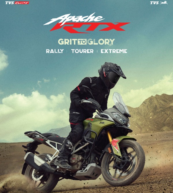 TVS Apache RTX 300 Adventure Tourer Bike Launched Price Starts From Rs 1 99 Lakh