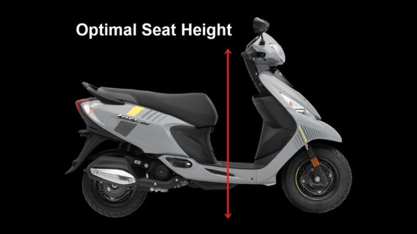 tvs scooty zest sxc seat height