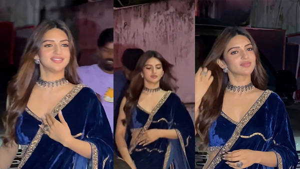 sreeleela spotted in range rover