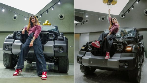 dilsha prasannan buys mahindra thar roxx