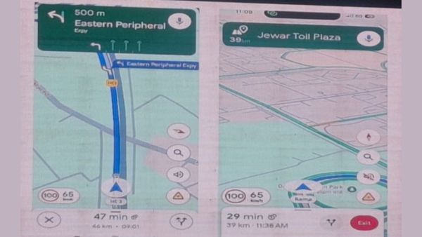 google maps speedometer noida