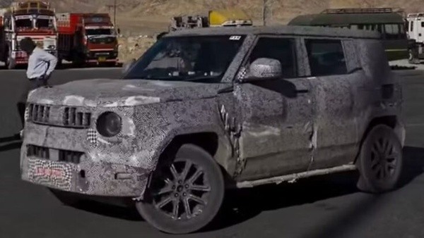 Mahindra Vision S Compact SUV Spied Again