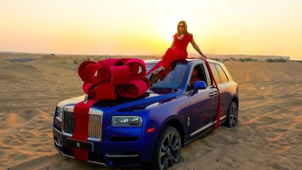 nargis fakhri rolls-royce birthday gift