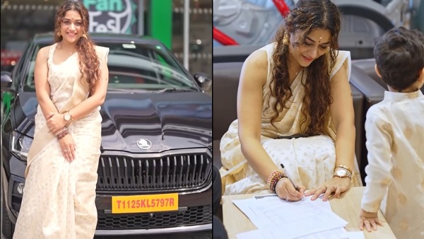 Parvathy R Krishna Buys Skoda Slavia Images Goes Viral