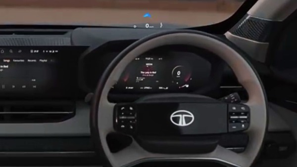 Tata Sierra Interior Teased With Dual Screen Setup With Hud