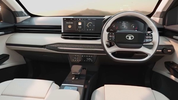 Tata Sierra Interior Teased With Dual Screen Setup With Hud