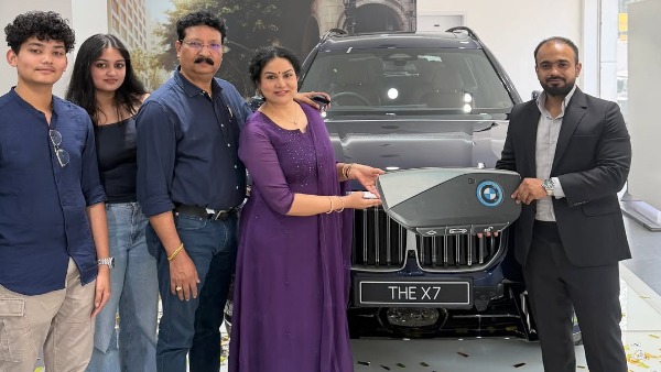 Actress Sheelu Abraham Brings Home New Bmw x7 Images Goes Viral