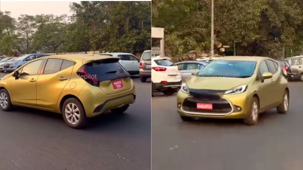 toyota aqua hybrid india testing spy images