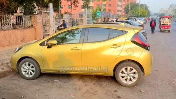 toyota aqua hybrid india testing spy images