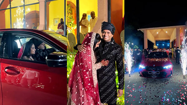 groom gifts bride luxury car