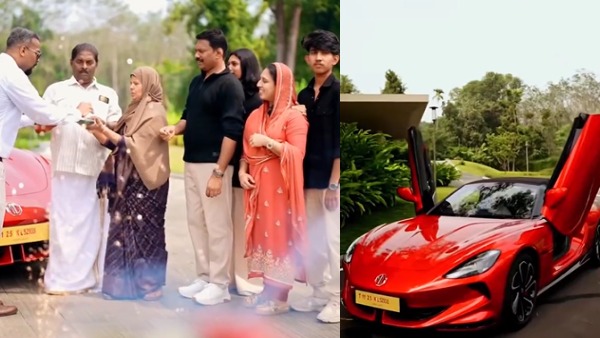 Maharani Wedding Owner Riyas Brings Home New Mg Cyberster