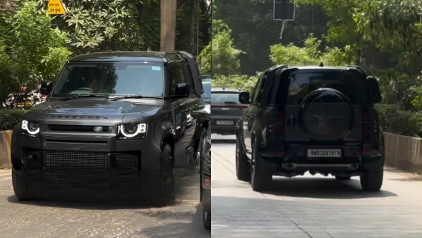 Bollywood Actor Saif Ali Khan Spotted In His New Land Rover Defender Luxury SUV
