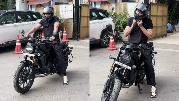 Saiyaara Fame Ahaan Panday Riding Harley Davidson X440 Roadster Bike
