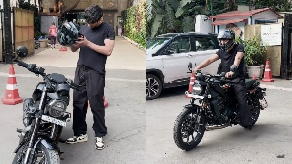 Saiyaara Fame Ahaan Panday Riding Harley Davidson X440 Roadster Bike