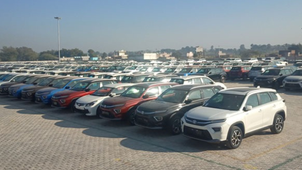toyota car stock yard