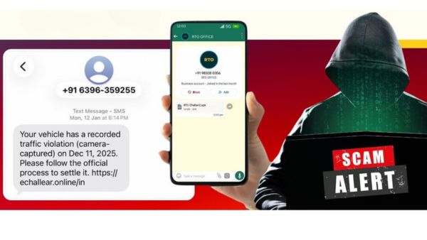 fake traffic challan apk scam