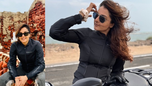 manju warrier riding bmw