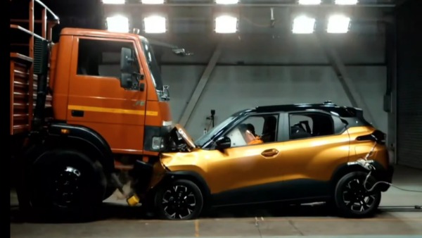 Tata Punch Facelift Crash Test With Truck And Got 5-Star Safety Rating In BNCAP