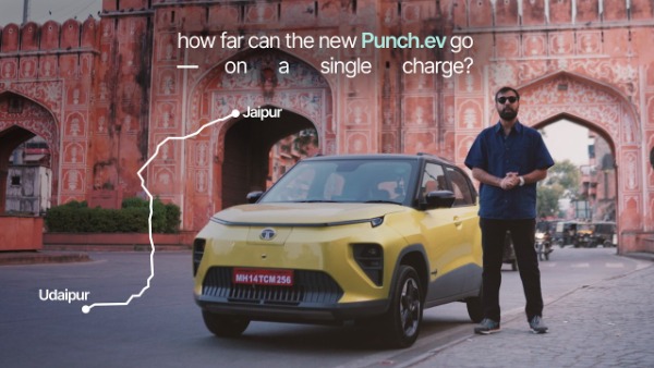 tata punch ev facelift range test