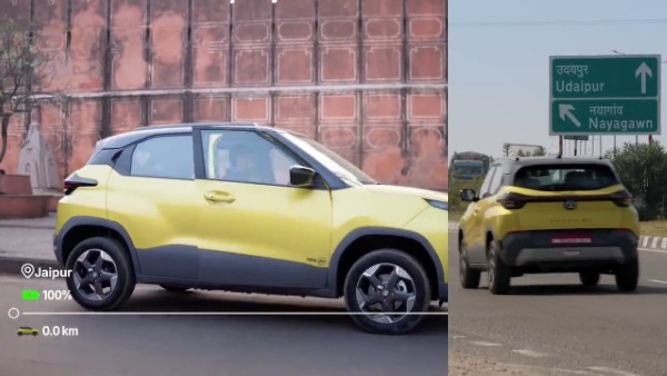 tata punch ev facelift range test