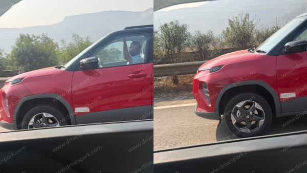 tata punch ev facelift spied