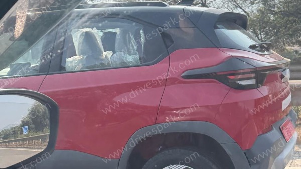 tata punch ev facelift spied