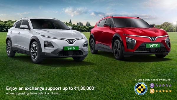 Vinfast VF6 and VF7 Buyers Get Up To Rs 1 30 Lakh Exchange Benefits
