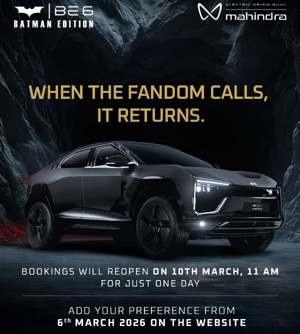 Mahindra BE 6 Batman Edition Electric SUV Relaunched In India
