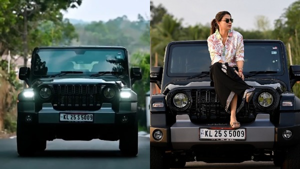 anusree buys mahindra thar