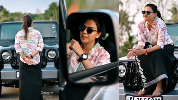 anusree buys mahindra thar