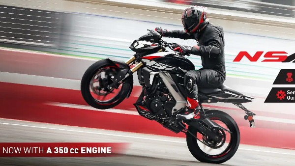 pulsar ns400z launched with 350cc engine